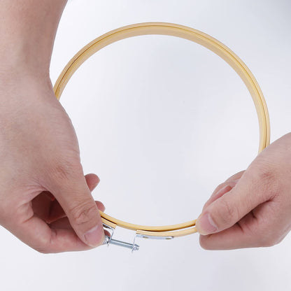 Caydo 24 Pieces 6 Inch Embroidery Hoops Bulk, Cross Stitch Hoop Ring for Needlework Art Craft and Wall Decoration