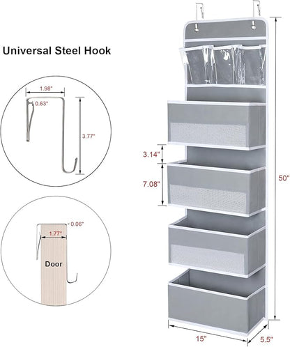 Univivi Door Hanging Organizer Nursery Closet Cabinet Baby Storage
