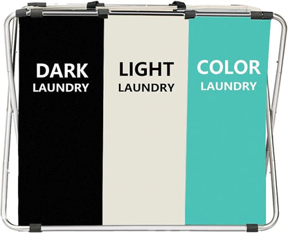 1-Pack Large Laundry Basket, Waterproof, Freestanding Laundry Hamper,