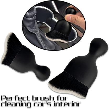 Car Interior Dust Brush, Auto Detailing Brush, Soft Bristles Car Cleaning