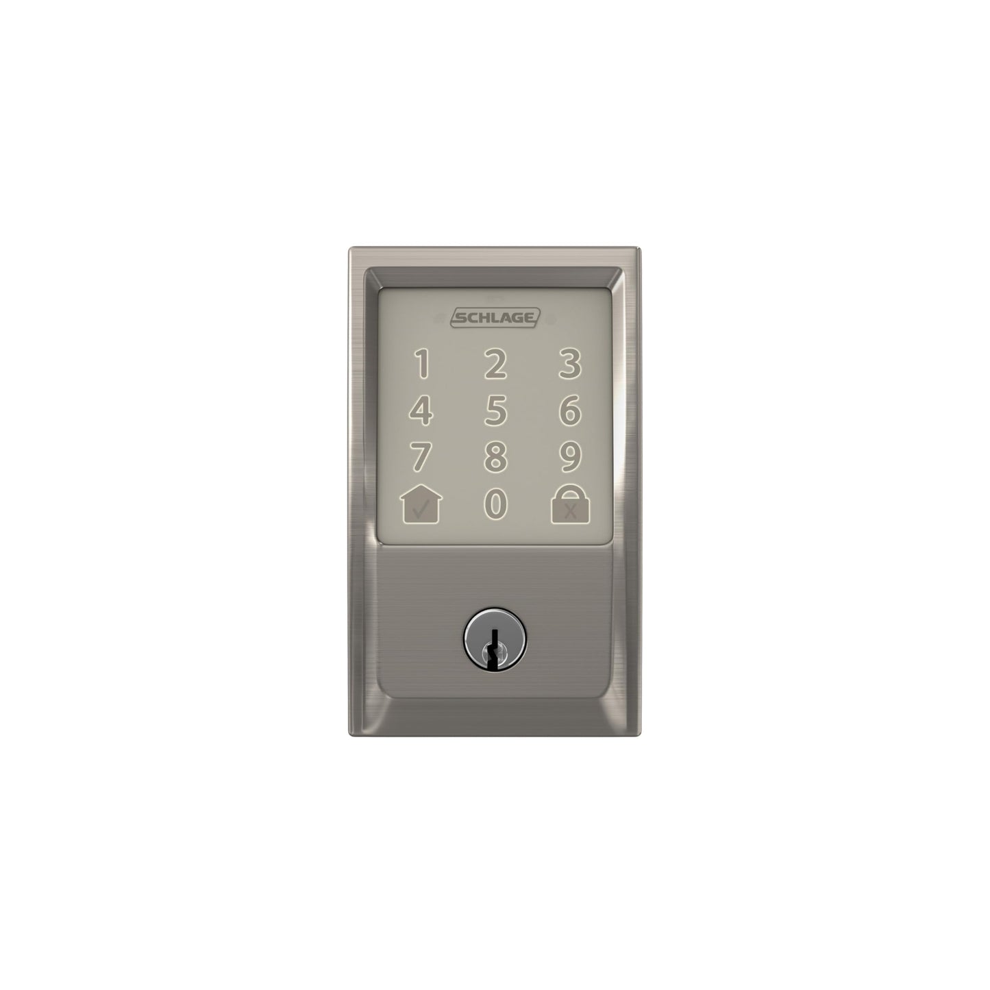 Schlage Encode Smart WiFi Deadbolt Lock for Front Door - Keyless Entry with App or Touchscreen - Works with Alexa, Hey Google, & Airbnb - Create Codes for Guests - Matte Black