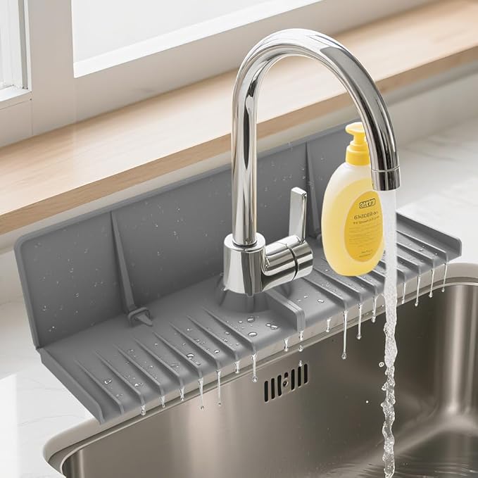Silicone Faucet Drip Catcher Tray Mat