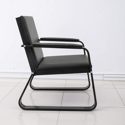 wonline Waiting Room Chair with Armrest PU Leather Office Waiting Room Furniture, Office Guest Seating Lobby Conference Reception Chairs for Airport Clinic Hospital Bank Salon Barber