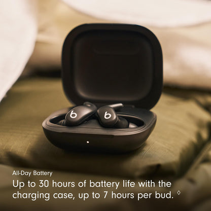 Beats - Powerbeats Fit - Wireless Noise-Cancelling Workout Earbuds with Ultimate Secure Fit with AppleCare+ (2 Years) - Jet Black