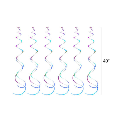 Dolphin Party Decorations Kit - Blue Ocean Theme Birthday Supplies with Balloons, Banner, Cupcake Toppers & Paper Fans for Kids and Adults