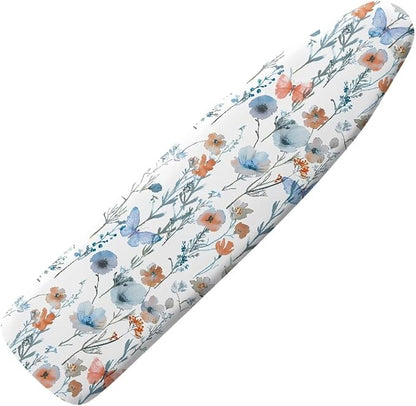 Ironing Board Cover, Standard Size 15x54, Poppy Art Print, Elastic Edge