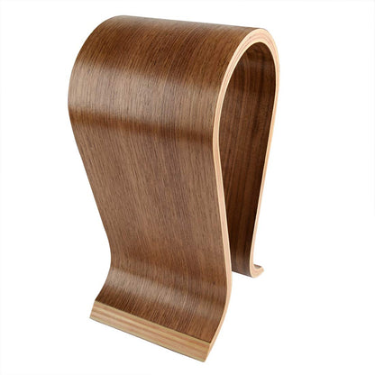 Linkidea Wooden Omega Headphones Stand/Wooden Headphone Hanger/Wood Headset Holder/Omega Earphone Desk Display Hanger - Wooden Headsets Walnut Finish
