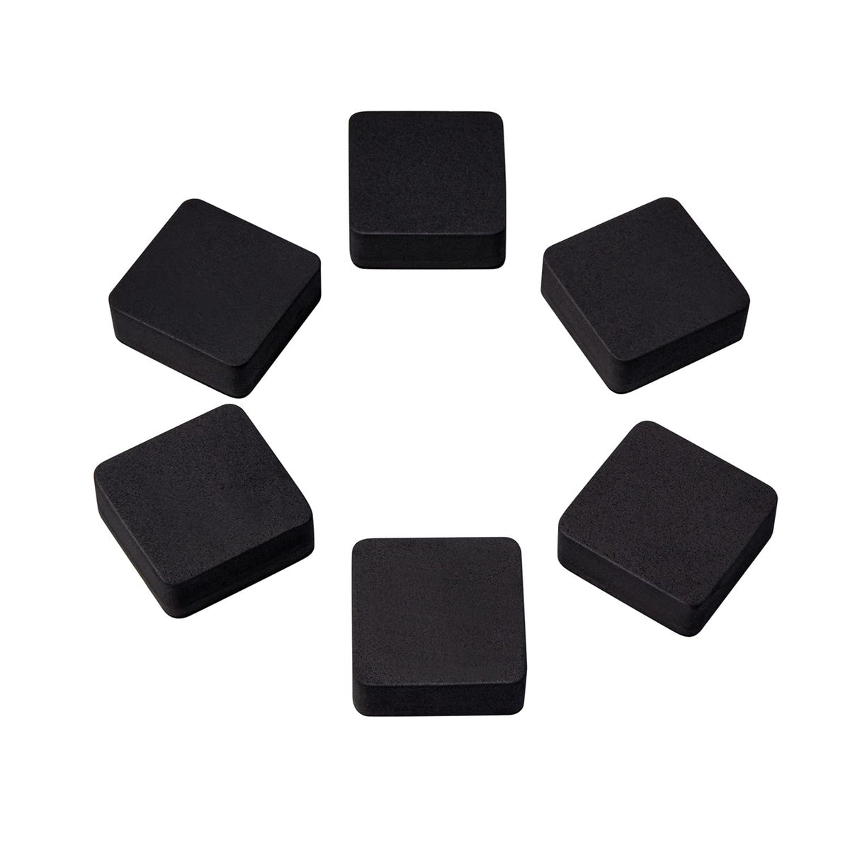 Favourde 48 Pack Magnetic Whiteboard Dry Erase Erasers Chalkboard Cleansers for Classroom, Home and Office (Black)