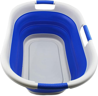 SAMMART 40L Collapsible Plastic Laundry Basket