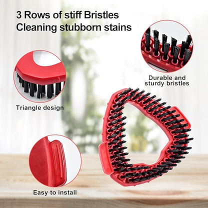 Funtin 2-Pack Mop Scrub Brush Head Compatible