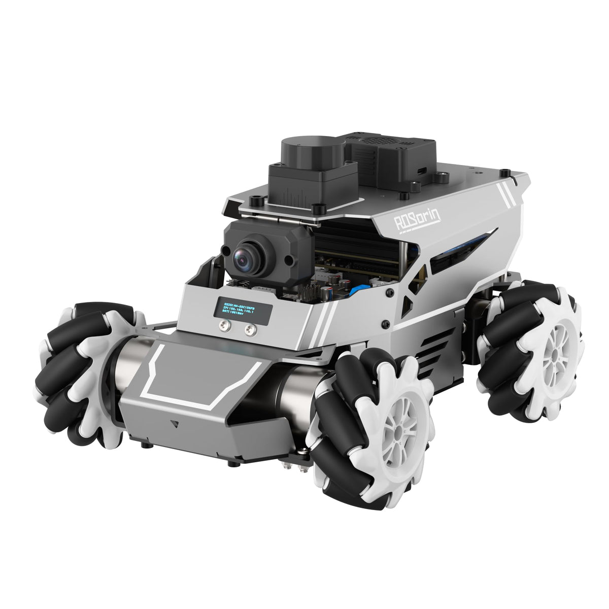 ROS2 Robot Car for Jetson RPi Gemini ChatGPT Large AI Models Depth Camera Lidar SLAM Mapping Autonomous Driving Programming Education Smart AI Robotic Car, ROSOrin Starter Kit & Jetson Orin Nano 8G