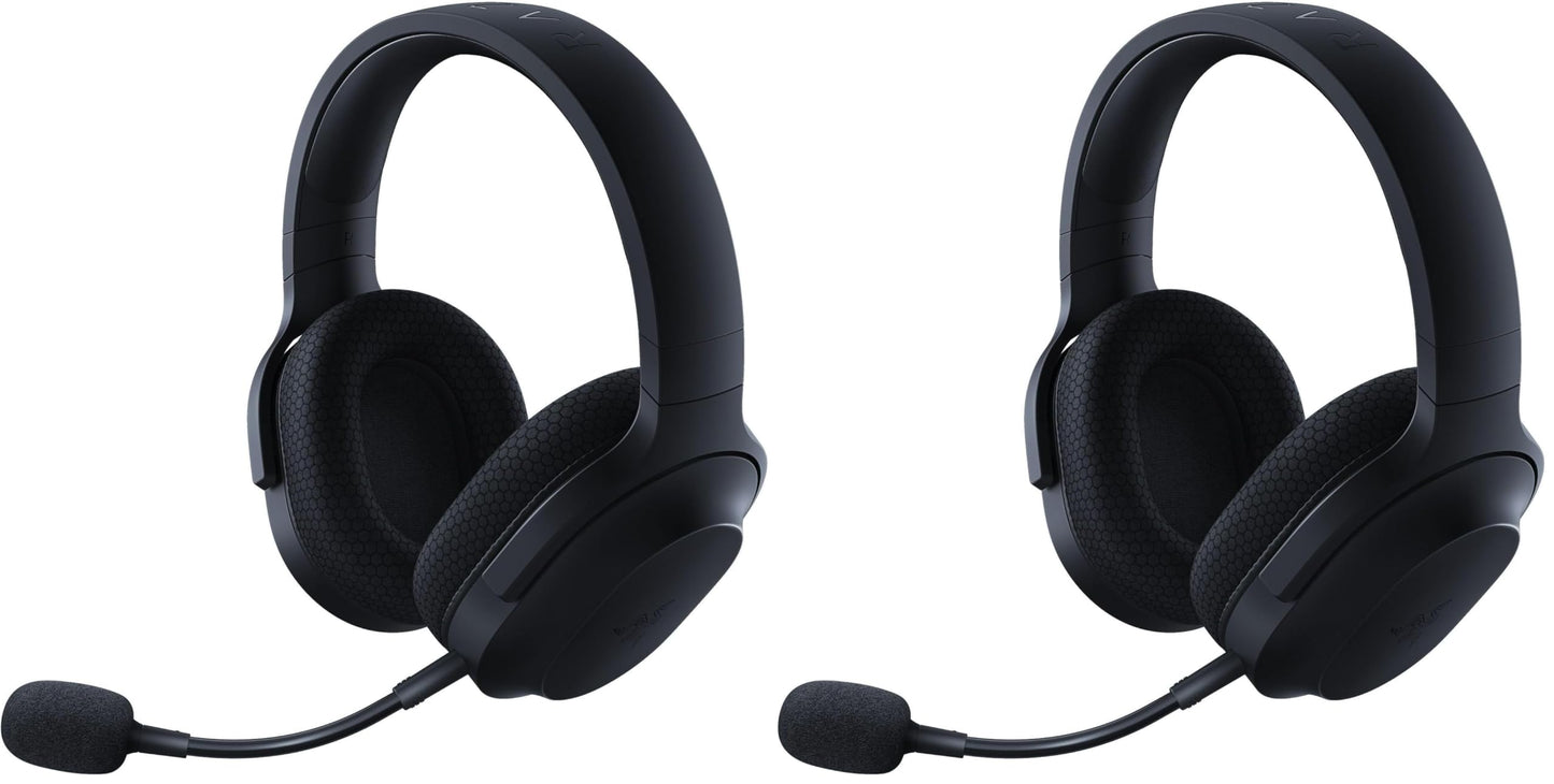 Razer Barracuda X Wireless Gaming & Mobile Headset (PC,PlayStation,Switch 2,Android,iOS): 2.4GHz Wireless + Bluetooth - Lightweight - 40mm Drivers - Detachable Mic - 50 Hr Battery - Black,(Pack of 2)