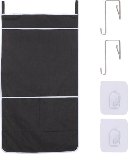 Black Hanging Laundry Hamper Bag, XL Door Hanging Hamper