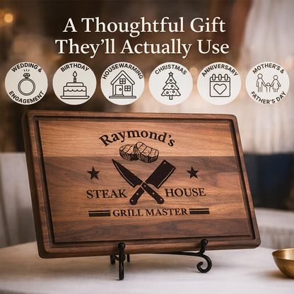 GiftShopie Personalized Cutting Board | Custom Engraved Wood Charcuterie Board | Unique Wedding, Engagement, Housewarming, Birthday & Christmas Gift | Customized Wooden Chopping Board