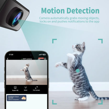 Braload Mini Camera Nanny Cam for Home - 2026 Update WiFi Security Camera with Free Cloud Storage, Baby Monitor Pet Camera with Motion Detection, Night Vision, App Control, with No WiFi Mode (Black)