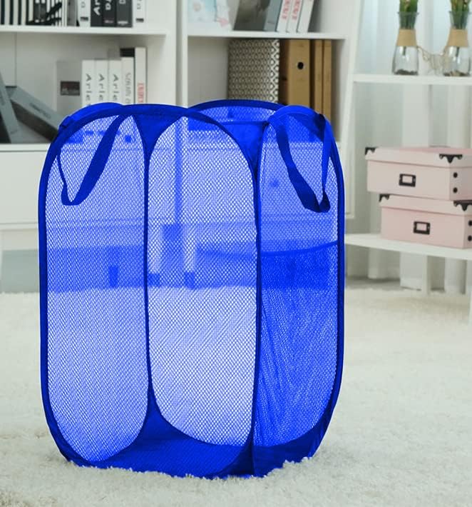 Mesh Laundry Hamper, Pop Up Laundry Basket, Collapsible Clothes Storage Bin