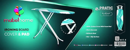 Mabel Home Ironing Board Padded Cover, 100% Cotton