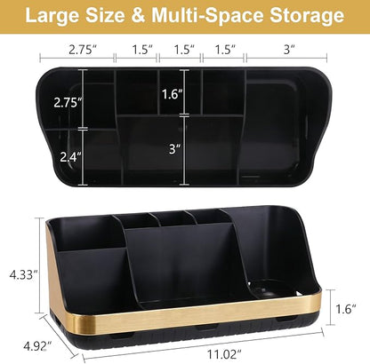 Gold Toothbrush Holders for Bathrooms Countertop Organizer