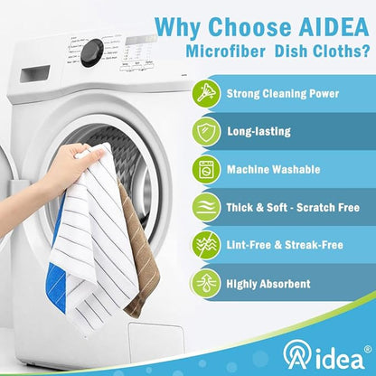 AIDEA Kitchen Towels, Absorbent Dish Cloth