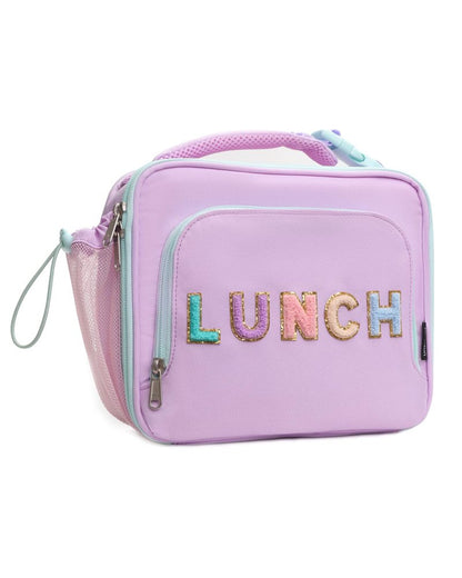 Amersun Kids Insulated Lunch Box- Water-Resistant, Reusable Cute Lunch Tote Bag with Water Bottle Holder & Multi-Pocket-Ideal for Ages 3+ Girls,School,Travel-Light Purple
