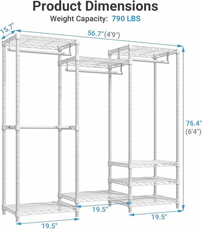 VIPEK V5 Medium Portable Closet Wardrobe Heavy Duty Clothes Rack, Freestanding