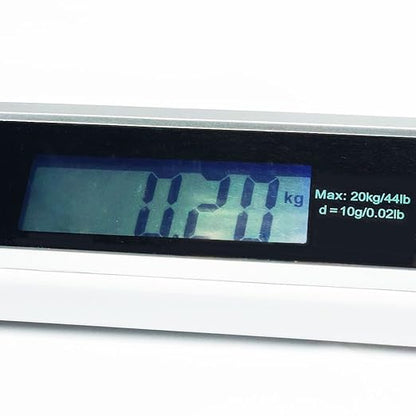 Digital Electronic Display Portable Dog Cat Scale, Weighs Pet Food, Up to 44 Pounds Capacity for Puppy, Small Animal, Kitten, Rabbit, Tortoise