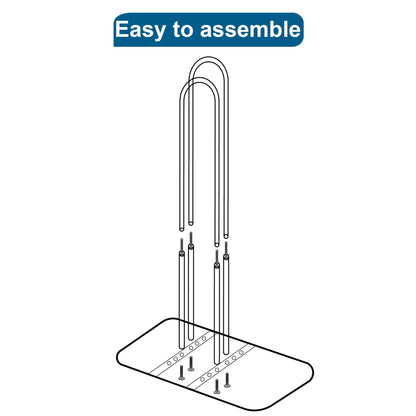 EASTTOWEST Hanger Stacker Organizer, 33 inch Height Stand, Clothes Hanger Storage Rack, Laundry Room, Black