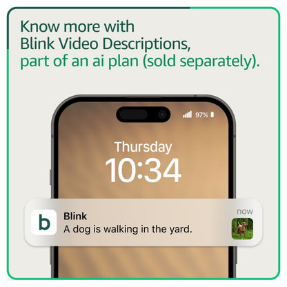 Blink Mini Pan-Tilt Camera (newest model), Rotating indoor plug-in smart security camera, two-way audio, HD video, motion detection, Works with Alexa (White)