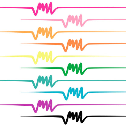 Tulip Permanent Fabric Brush Tip Markers, Neon, Set of 10