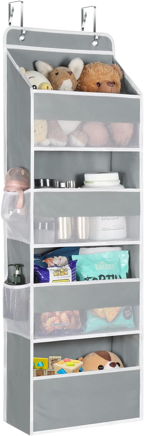 Univivi 4-Shelf Door Hanging Organizer Baby Door Storage Wall Mount Storage