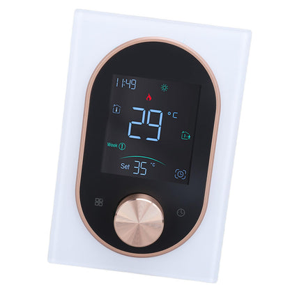 Smart Color Programmable Touchscreen Thermostat High Efficiency Remote Access with LCD Display, Energy Efficient Temperature Control for Home, Office & Shops, AC 95-240V Compatible