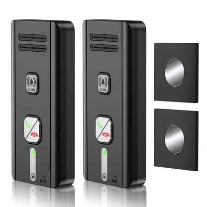 Intercoms Wireless for Home, 2 Way Audio Hands-Free Wireless Intercom System, 1600ft Long Range, 3 Ringtones 5 Volume Levels (Black)