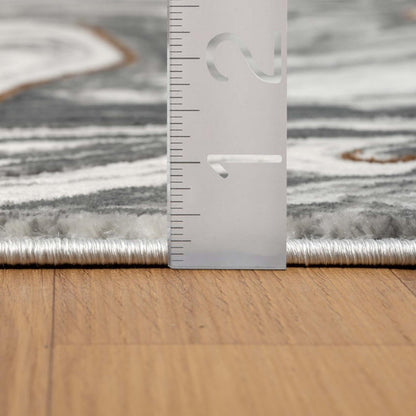 LUXE WEAVERS Marble Abstract Pattern Gray 5x7 Area Rug