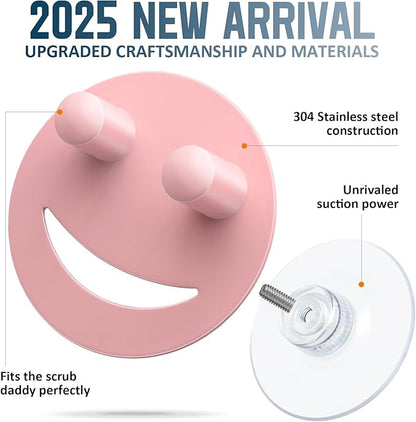 Stainless Steel Smiley Face Sponge Holder, Kitchen Accessories Decor