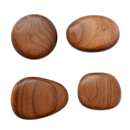 DimyFew 4Pcs, Wood Wall Mounted Coat Hooks Wooden Coat Hooks Coat Racks Wood Cabinet Knobs Wall Hooks for Scarf, Bag,Hat,Bedroom,Home
