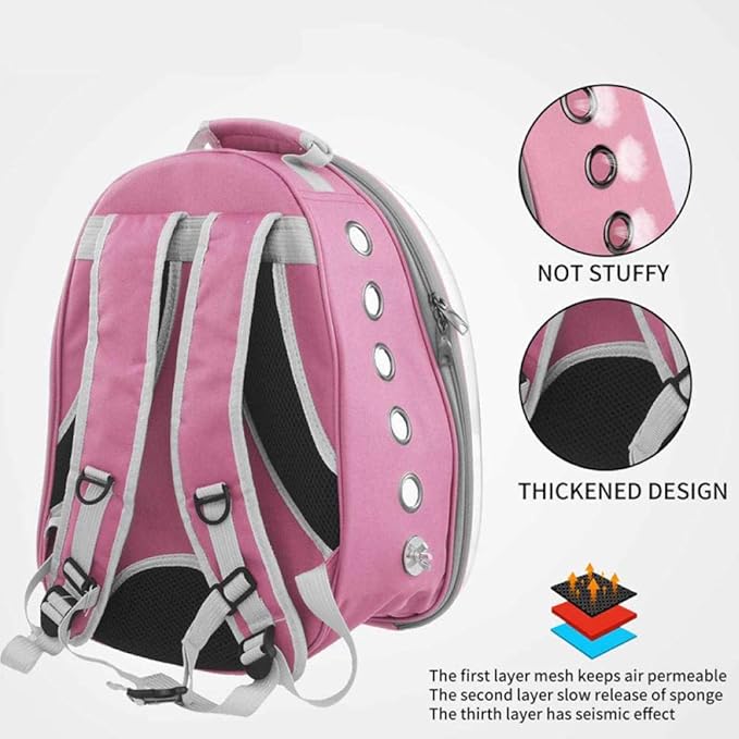 Bird Carriers Parrot Backpack Small Carrying Cage Outdoor Travel Comfortable Breathable Extensible Carrier Backbag 1Pcs Green
