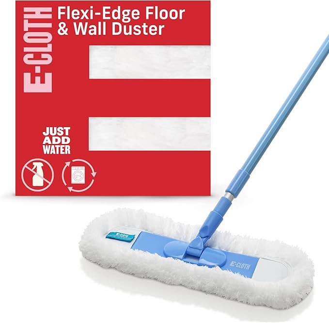 E-Cloth Flexi-Edge Floor & Wall Duster, Reusable Dusting Mop