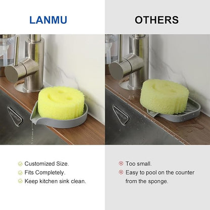 LANMU Silicone Smiley Face Sponge Holder