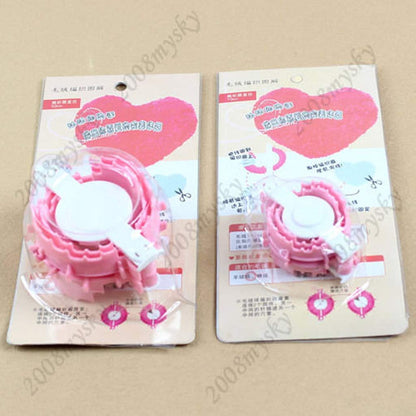 ceng-AIO Pom-Pom Maker 2X Size L+S Heart Shape Craft Tool, Plastic, Baby Shower