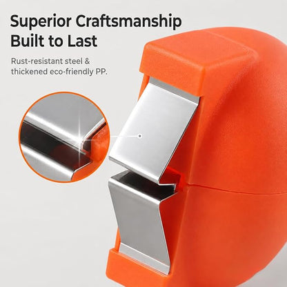 Handheld Egg Shell Opener, Eggshell Separator and Cutter, Food Grade PP Stainless Steel Egg Topper Cutter for Chicken Duck Eggs, Portable Lightweight Kitchen Gadget for Home Cooking Baking (orange)