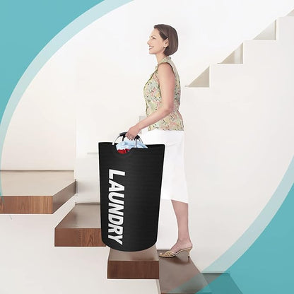 StorageRight 90L Large Laundry Basket, Laundry Hamper, Dirty Clothes Hamper