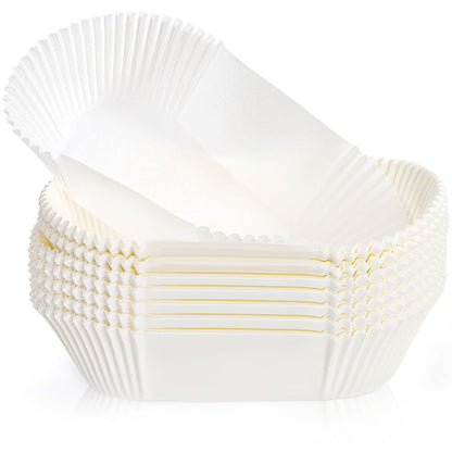 LEGUMMY Loaf Bread Baking Liners, 2 LB Disposable Loaf Pan Liners, Greaseproof Paper Bread Tin Liners for Banana or Pumpkin Bread, Cake, Cupcake, Air Fryer Liner, Non-Stick, 50 Pack, White