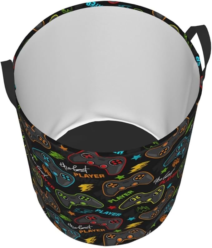 Gaming Joysticks Laundry Hamper Bag