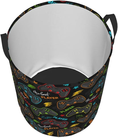 Gaming Joysticks Laundry Hamper Bag