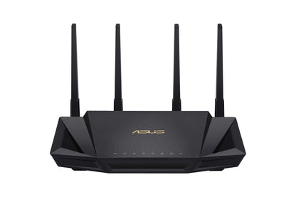 ASUS RT-AX3000 Ultra-Fast Dual Band Gigabit Wireless Router - Next Gen WiFi 6, Adaptive QoS, and AiProtection by Trend Micro | 1x WAN, 4X 1G LAN, 1x USB 3.0 - AiMesh Compatible