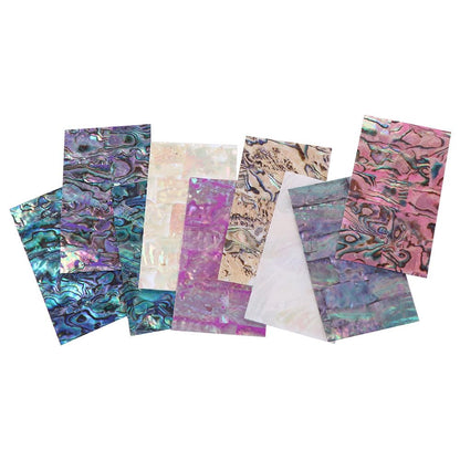 Leadigol 6 Sheet Nail Art Sticker Abalone Seashell Slices Design Sequins Supplies Gradient Mermaid Flakes DIY Nail Decals Women Manicure Decoration