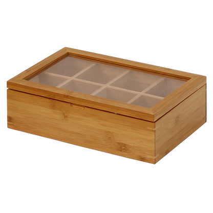 Oceanstar - TB1323 Bamboo Tea Box,12 Inch,Natural,(Pack of 6)