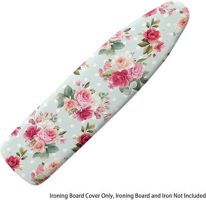 Flower Print Cover for Ironing Board 15x54 Inch Standard Size Flower Print Iron