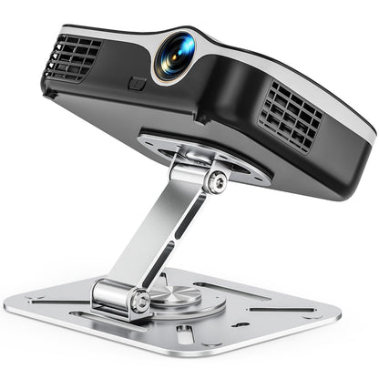 BAISHUN 3-in-1 Projector Stand – Desk, Wall and Ceiling Mount with 1/4-Inch Thread, Foldable, Easy Setup, Height Adjustable and 360-degree Rotation Compatible with Most Projectors for Home, Office