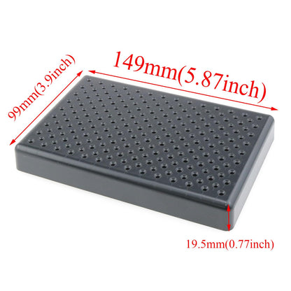 Meuey Lyot Black 7.87×6×0.94 inches Plastic Model Paint Rack Easel Base Construction Tool 14 x 19 Holes for Spray Pen Model Parts DIY Card Photo memo 1 PCS